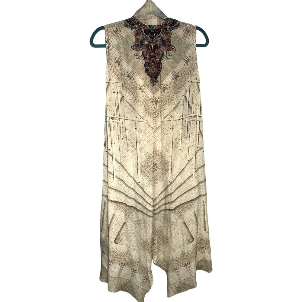 Camilla With Both Hands multi wear crystal embellished long silk vest - Picture 12 of 15